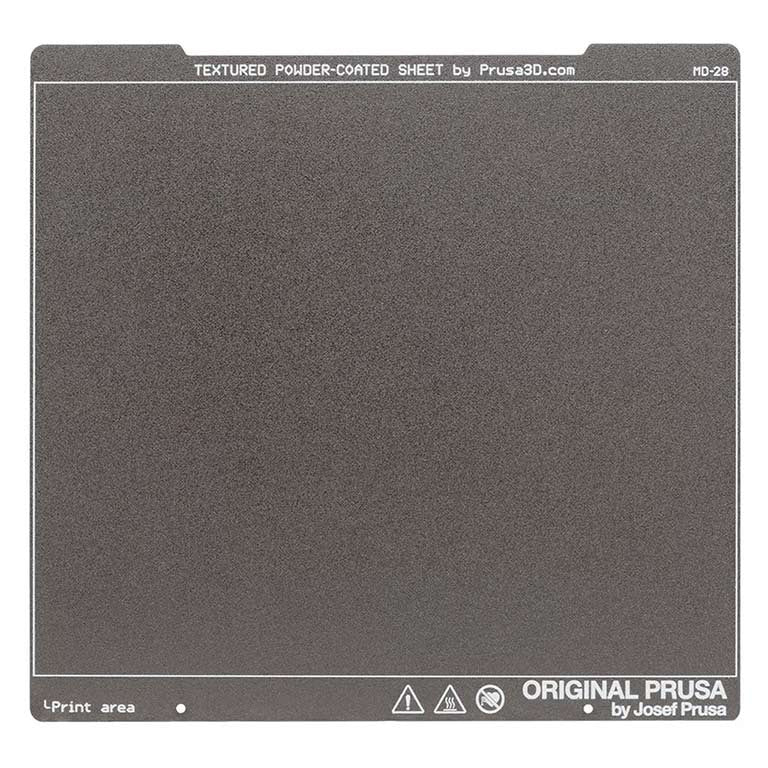 Plaque en acier poudrée texturée (MK4S, Core ONE)